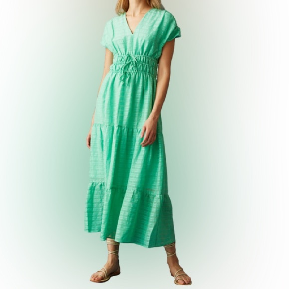 Marie Oliver Indy dress in matcha - Picture 2 of 2